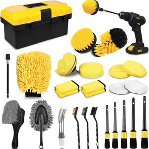 Portable Home Car Cleaning Electric Drill Brush Suit
