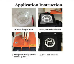 PU Heat Transfer Vinyl Hot Press Iron-on Tshirt Textiles Film Roll HTV Printing Clothing Christmas Halloween Decor for Cameo DIY