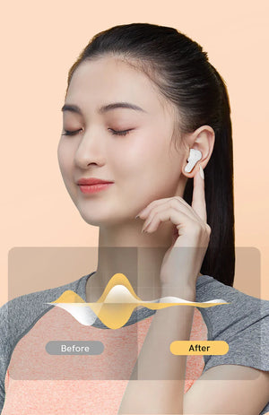 QCY T13 Bluetooth Headphone V5.1 Wireless TWS Earphone Touch Control Earbuds 4 Microphones ENC HD Call Headset Customizing APP