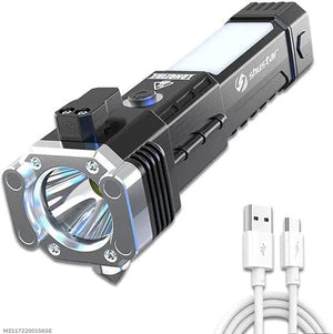 Powerful 1 Pc LED Rechargeable Torch with Advanced Features