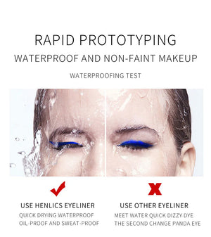 12-Piece Set Matte Colored Eyeliner Pens - Quick-Drying, Non-Smudging Liquid Eyeliner Pens