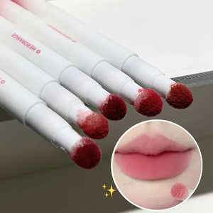 Liquid Lipstick With Cushion Applicator Velvet Matte Lip Gloss Moisturizing Creamy Soft Liquid Blush Lip Stick Multi-uses Makeup