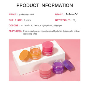 Moisturizing Sleeping Lip Mask Night Lips Care Maintenance Fades Lip Lines Relieves Lipitis Lip Care Products 20g