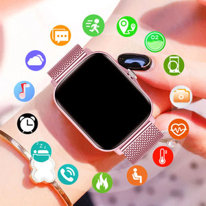 1.83'' Waterproof Smart Watch with Message Answer Call Sleep Monitoring Sports Pedometer Information Alerts For iPhone Android