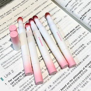 Liquid Lipstick With Cushion Applicator Velvet Matte Lip Gloss Moisturizing Creamy Soft Liquid Blush Lip Stick Multi-uses Makeup