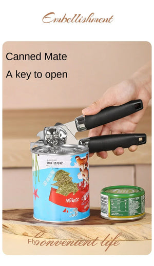 Professional Iron Manual Can Opener Multifunctional Stainless Steel Beer Handle Can Opener Kitchen Gadgets Bottle Openers Jar