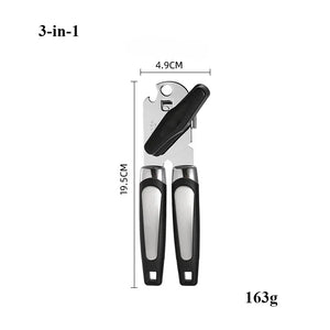 Professional Iron Manual Can Opener Multifunctional Stainless Steel Beer Handle Can Opener Kitchen Gadgets Bottle Openers Jar