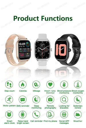 Smart Watch For Android IOS Watches 1.83inch HD Display Bluetooth Call Message Alert Music Sports Mode Smartwatch Men Women Gift