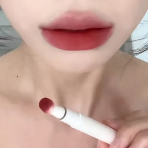 Liquid Lipstick With Cushion Applicator Velvet Matte Lip Gloss Moisturizing Creamy Soft Liquid Blush Lip Stick Multi-uses Makeup