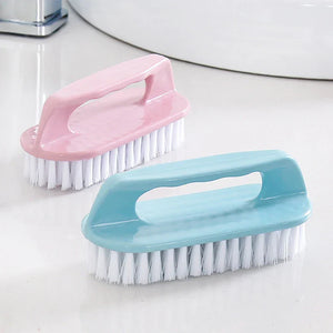 1PC Scrubbing Brush Hard Bristled Laundry Clothes Shoes Scrubbing Brush Portable Plastic Hand Cleaning Brush Kitchen Bathroom