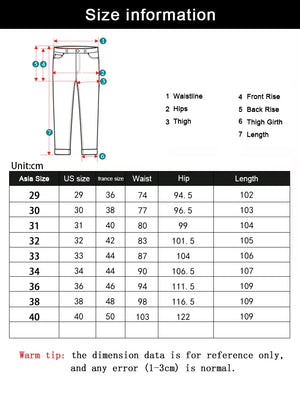Wthinlee New Business Men's Jeans Casual Straight Stretch Fashion Classic Blue Black Work Denim Trousers Male Brand Clothing