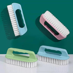 1PC Scrubbing Brush Hard Bristled Laundry Clothes Shoes Scrubbing Brush Portable Plastic Hand Cleaning Brush Kitchen Bathroom