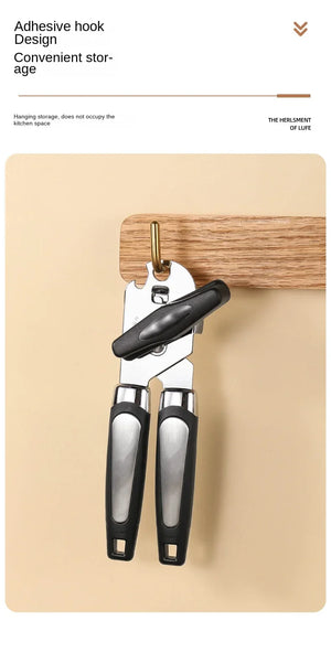 Professional Iron Manual Can Opener Multifunctional Stainless Steel Beer Handle Can Opener Kitchen Gadgets Bottle Openers Jar