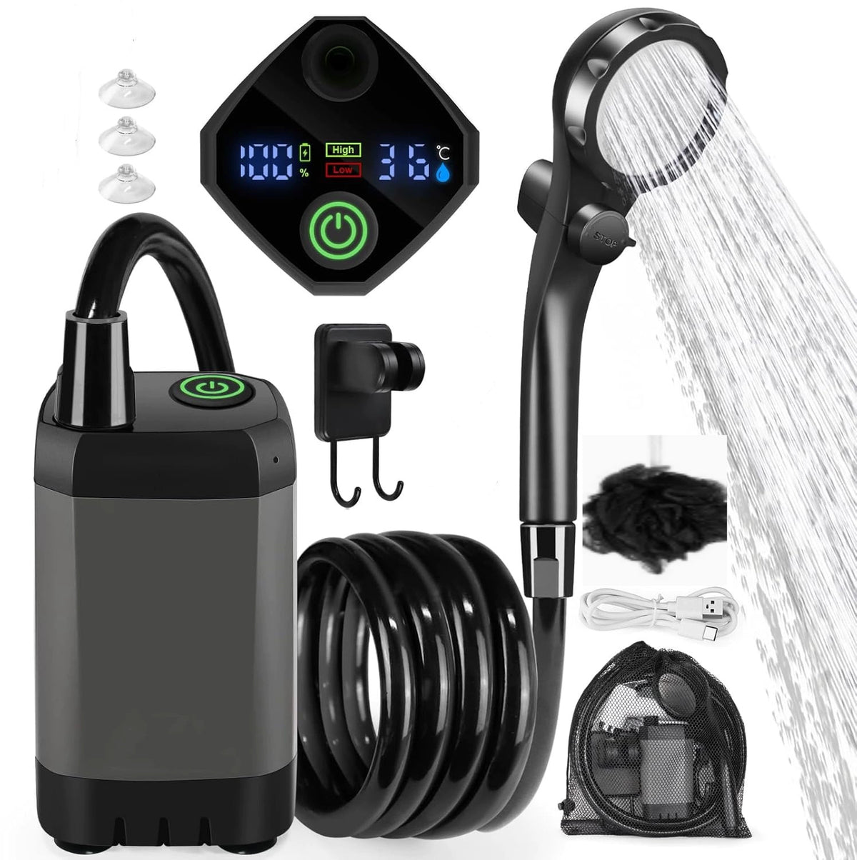 Outdoor Camping Car Wash Electric Shower