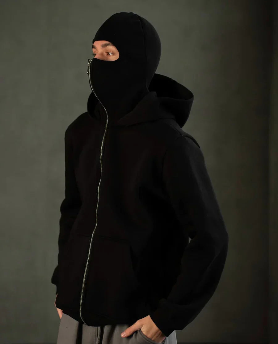 Balaclava Ninja Zipper Hoodie