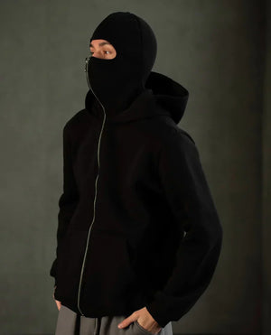 Balaclava Ninja Zipper Hoodie