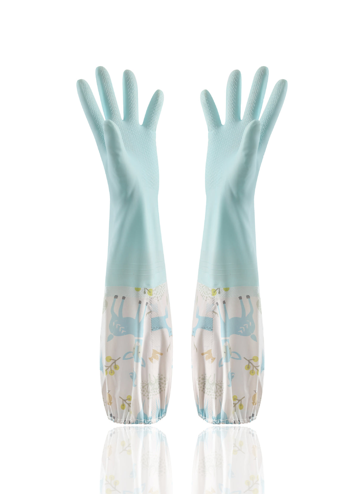 Cleaning Rubber Single Layer Thin Extended Waterproof Gloves