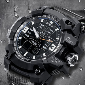 Stylish Black Technology Sports Luminous Boys Electronic Watch