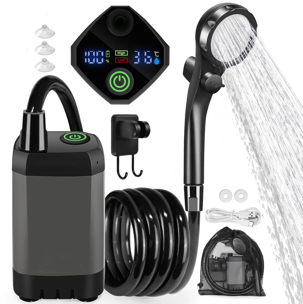 Outdoor Camping Car Wash Electric Shower