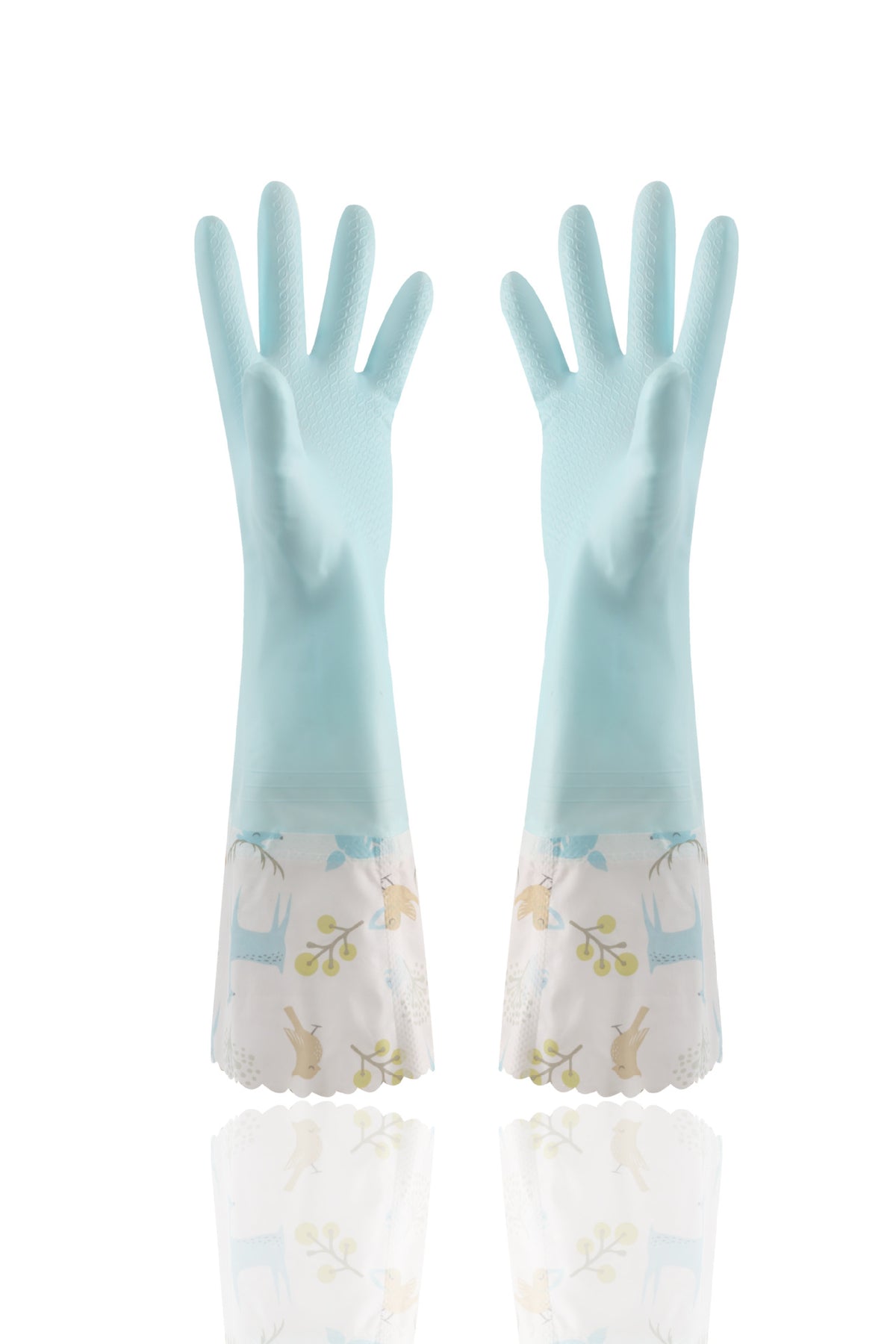 Cleaning Rubber Single Layer Thin Extended Waterproof Gloves