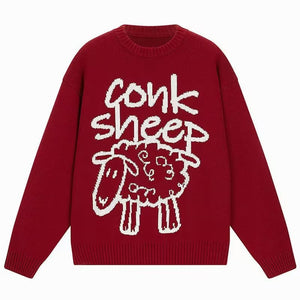 Pure Sheep Print Sweater Man