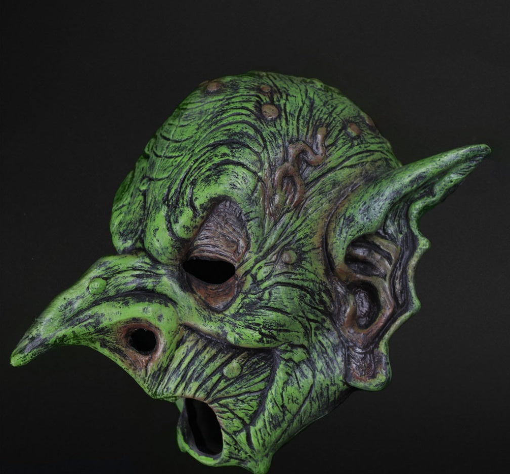 Elf old man latex mask headgear