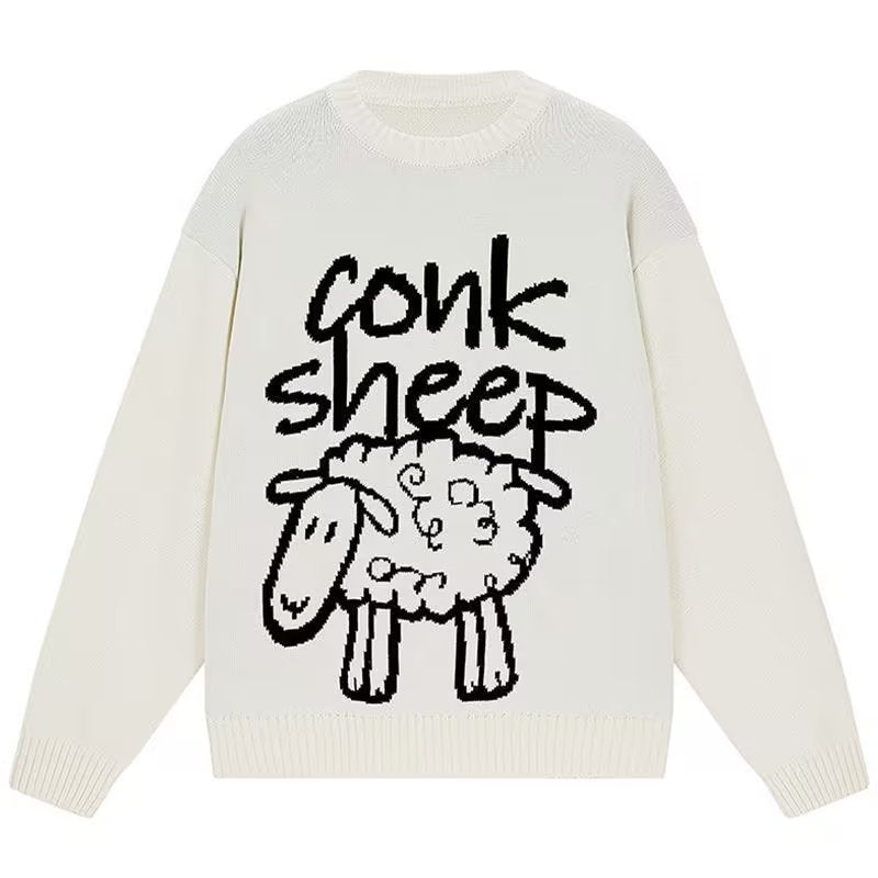 Pure Sheep Print Sweater Man