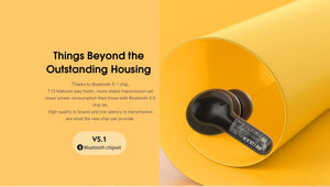 QCY T13 Bluetooth Headphone V5.1 Wireless TWS Earphone Touch Control Earbuds 4 Microphones ENC HD Call Headset Customizing APP