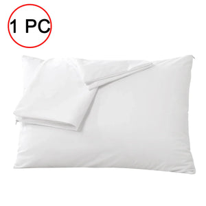 Smooth Waterproof Pillow Cover for Pillow Case Protector Allergy Pillow Case Anti Mites BedBug Proof Zipper All Sizes 1PC