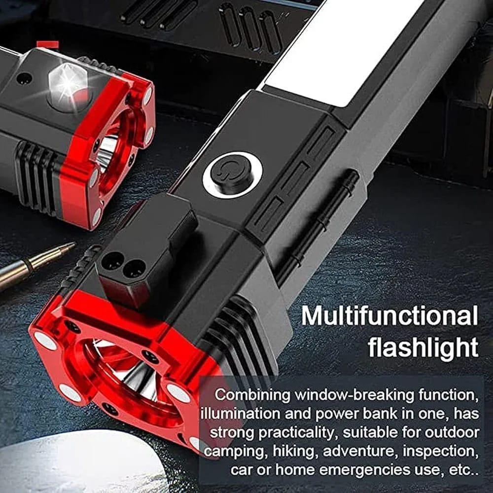 Powerful 1 Pc LED Rechargeable Torch with Advanced Features