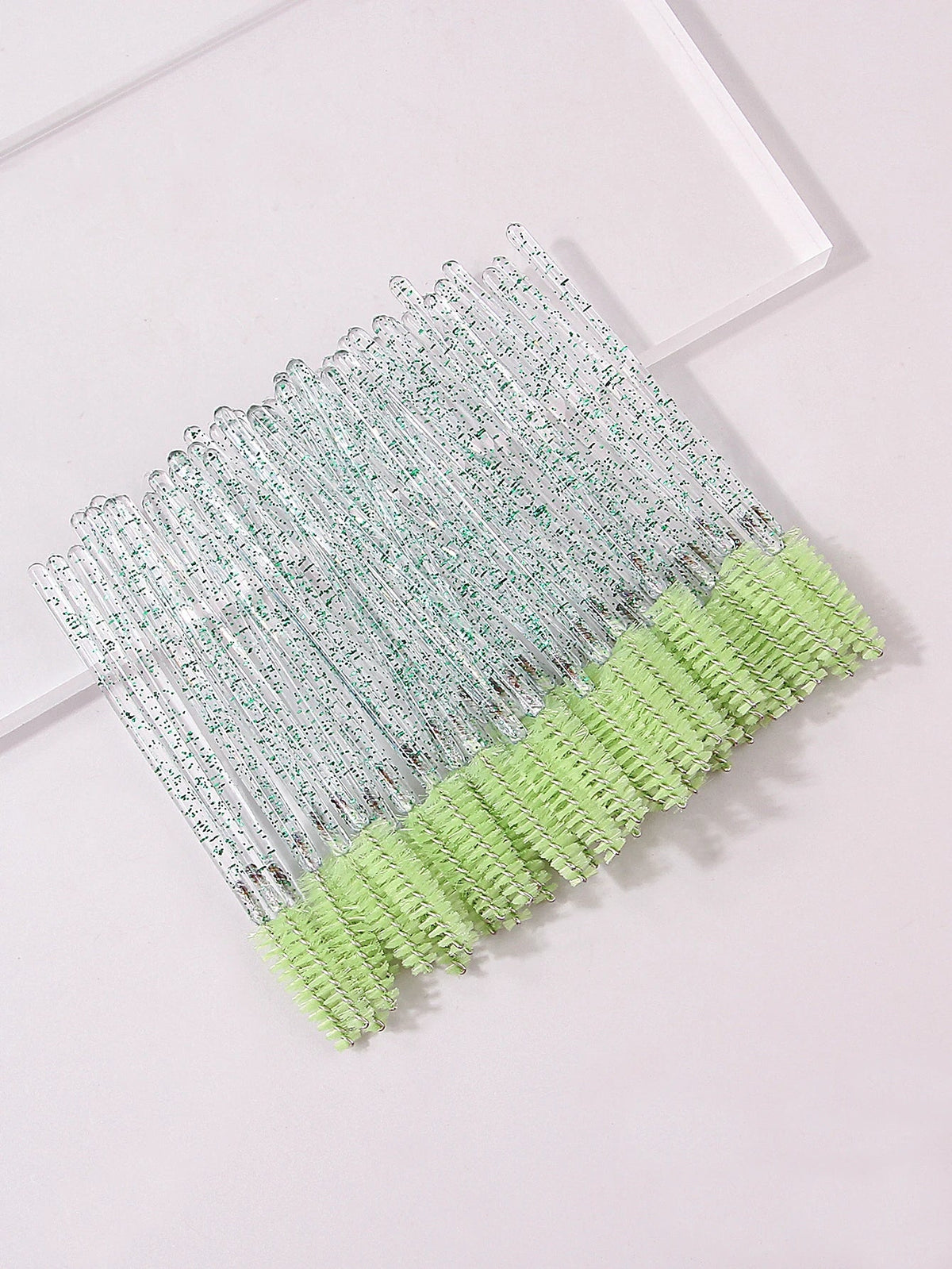 50pcs Reusable Crystal Rod Eyelash Brush Eyelash Comb Eyebrow Comb Eyelash Curl Spiral Multi purpose Portable Makeup Brush