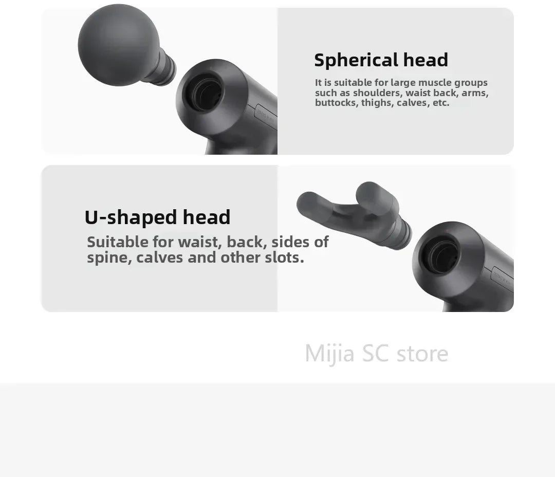 Xiaomi Mijia Hot Compress Fascia Gun H3 Mini 12kg Strong Thrust Sports Fitness Muscle Deep Massage 440g Portable Massager
