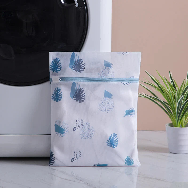 Laundry Bag Fine Mesh Cute Printted Washing Bags For Washing Machine Clothes Organizer Underwear Bra Clean Basket Multiple Sizes