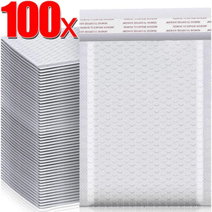 100/10Pc Plastic Bubble Envelopes Bag Waterproof Foam Adhesive Self Seal Packing Bag Mailers Shipping Envelope Storage Organizer