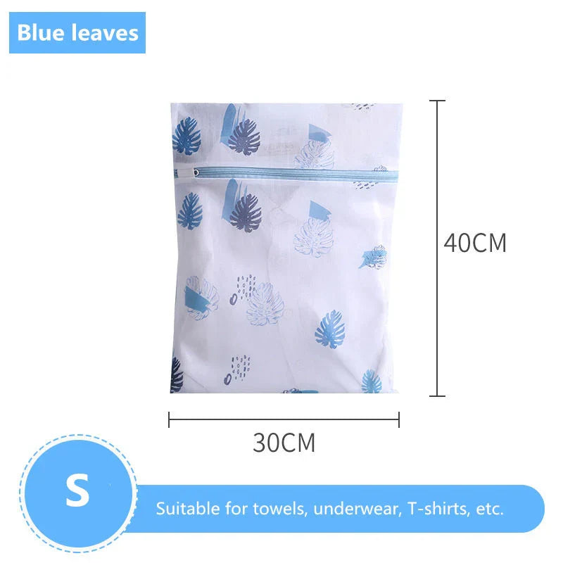 Laundry Bag Fine Mesh Cute Printted Washing Bags For Washing Machine Clothes Organizer Underwear Bra Clean Basket Multiple Sizes