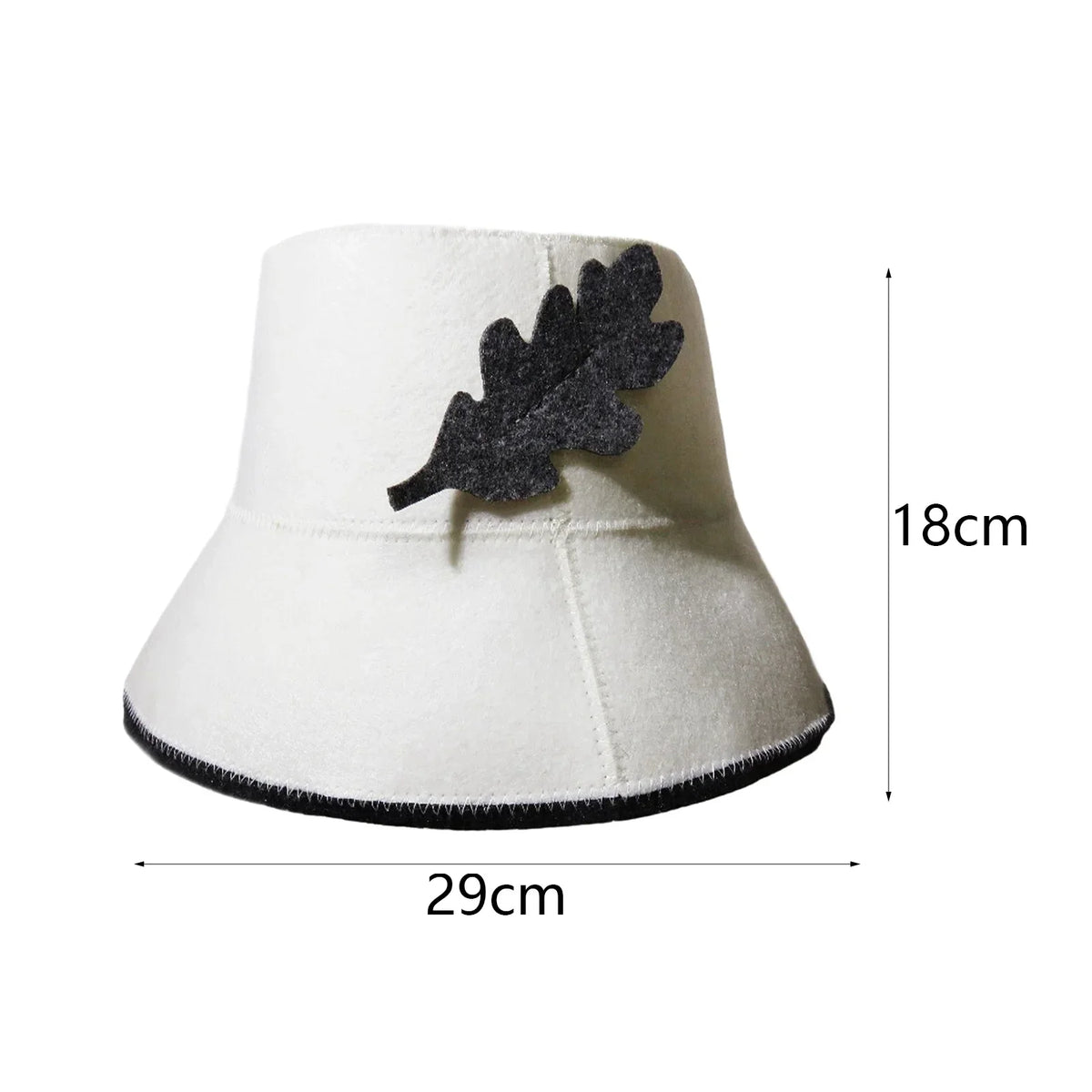 Sauna Felt Cap Bath Hat Sauna Hat Diameter 15.5cm Durable Good Water Absorption Hand Wash Recommended Portable for Men Women