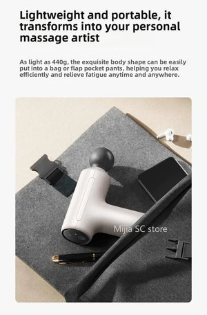 Xiaomi Mijia Hot Compress Fascia Gun H3 Mini 12kg Strong Thrust Sports Fitness Muscle Deep Massage 440g Portable Massager