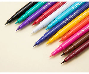 12-Piece Set Matte Colored Eyeliner Pens - Quick-Drying, Non-Smudging Liquid Eyeliner Pens