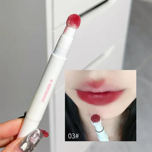 Liquid Lipstick With Cushion Applicator Velvet Matte Lip Gloss Moisturizing Creamy Soft Liquid Blush Lip Stick Multi-uses Makeup