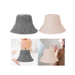 Sauna Felt Cap Bath Hat Sauna Hat Diameter 15.5cm Durable Good Water Absorption Hand Wash Recommended Portable for Men Women