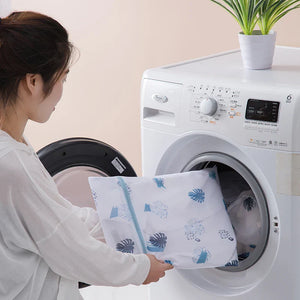 Laundry Bag Fine Mesh Cute Printted Washing Bags For Washing Machine Clothes Organizer Underwear Bra Clean Basket Multiple Sizes