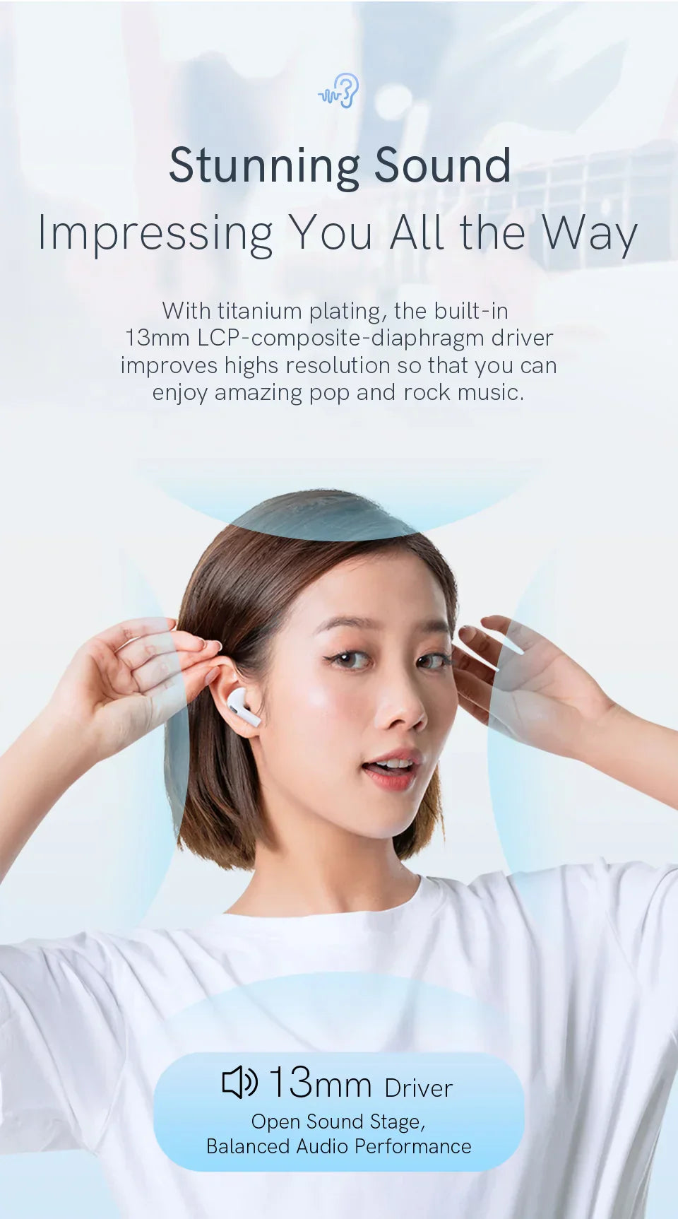 NEW QCY T20 Bluetooth 5.3 TWS Wireless Earphones 68ms Low Latency Earbuds 13mm Driver HIFI Headphones 4 Mics+ENC HD Call
