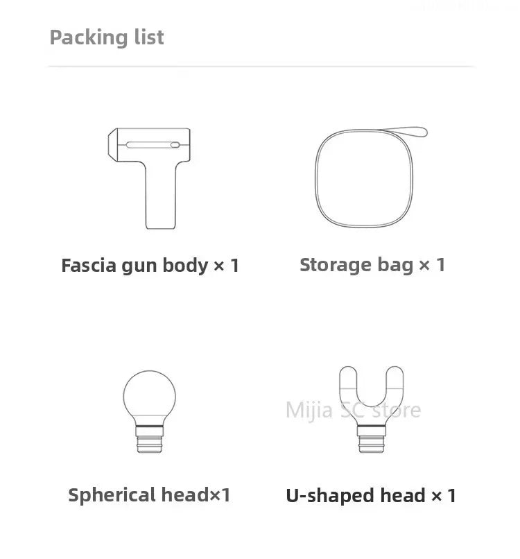 Xiaomi Mijia Hot Compress Fascia Gun H3 Mini 12kg Strong Thrust Sports Fitness Muscle Deep Massage 440g Portable Massager