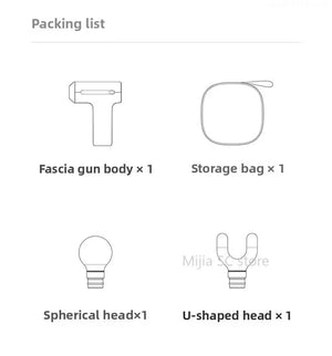 Xiaomi Mijia Hot Compress Fascia Gun H3 Mini 12kg Strong Thrust Sports Fitness Muscle Deep Massage 440g Portable Massager