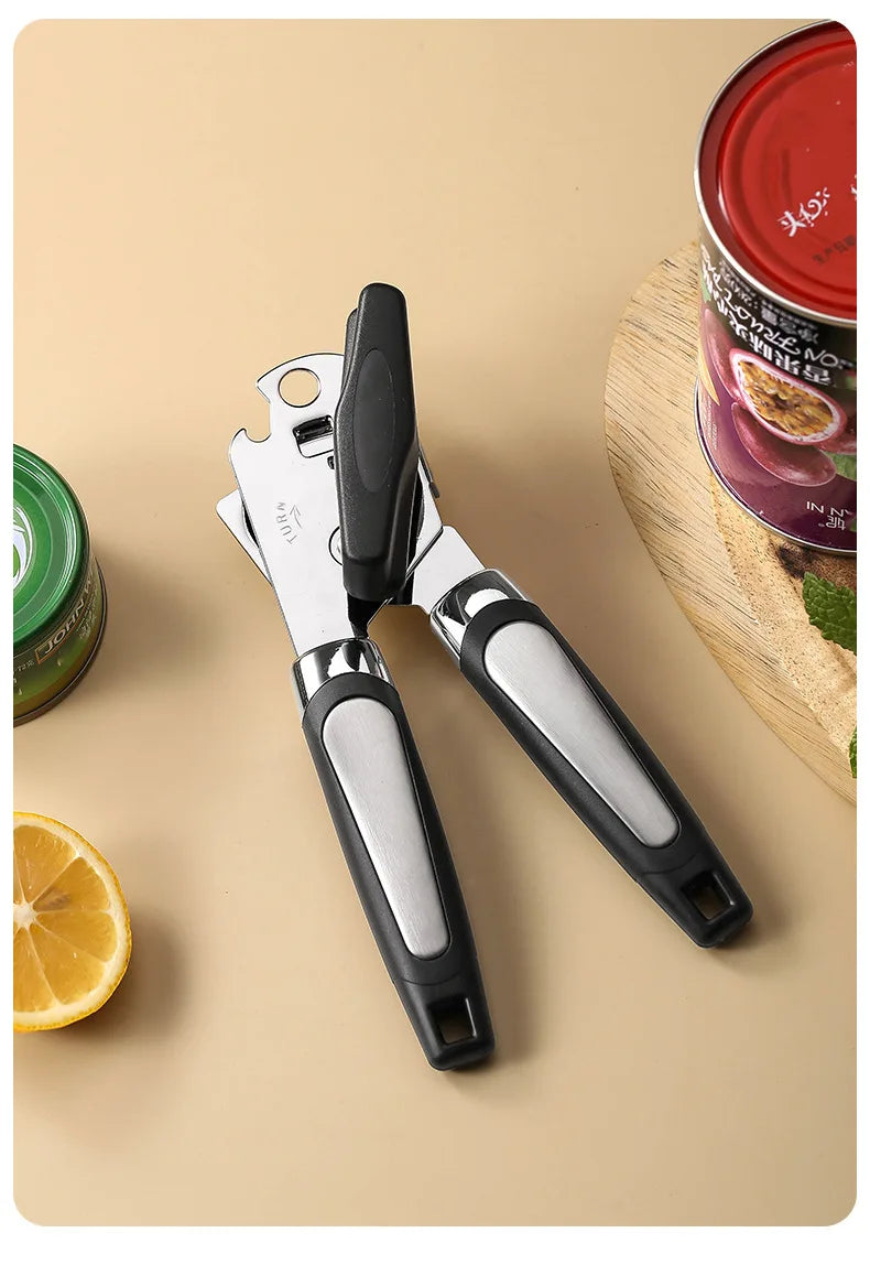 Professional Iron Manual Can Opener Multifunctional Stainless Steel Beer Handle Can Opener Kitchen Gadgets Bottle Openers Jar