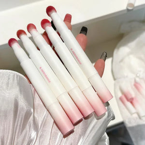 Liquid Lipstick With Cushion Applicator Velvet Matte Lip Gloss Moisturizing Creamy Soft Liquid Blush Lip Stick Multi-uses Makeup