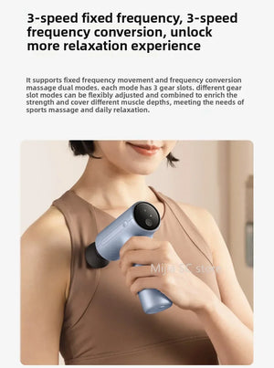 Xiaomi Mijia Hot Compress Fascia Gun H3 Mini 12kg Strong Thrust Sports Fitness Muscle Deep Massage 440g Portable Massager