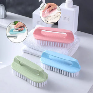 1PC Scrubbing Brush Hard Bristled Laundry Clothes Shoes Scrubbing Brush Portable Plastic Hand Cleaning Brush Kitchen Bathroom