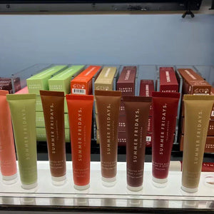 Summer Fridays Lip Balm Moisturizing Mirror Lip Gloss Lip Vanilla Pink Sugar Coffee Cake Smell Lipstick Transparent Oil Makeup