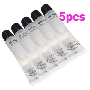 5pcs/lot Lip Gloss Moisturizer Plumper Long Lasting Sexy Lips Pump Transparent Volume Lip Clear Lipgloss Base Clear Lip Gloss